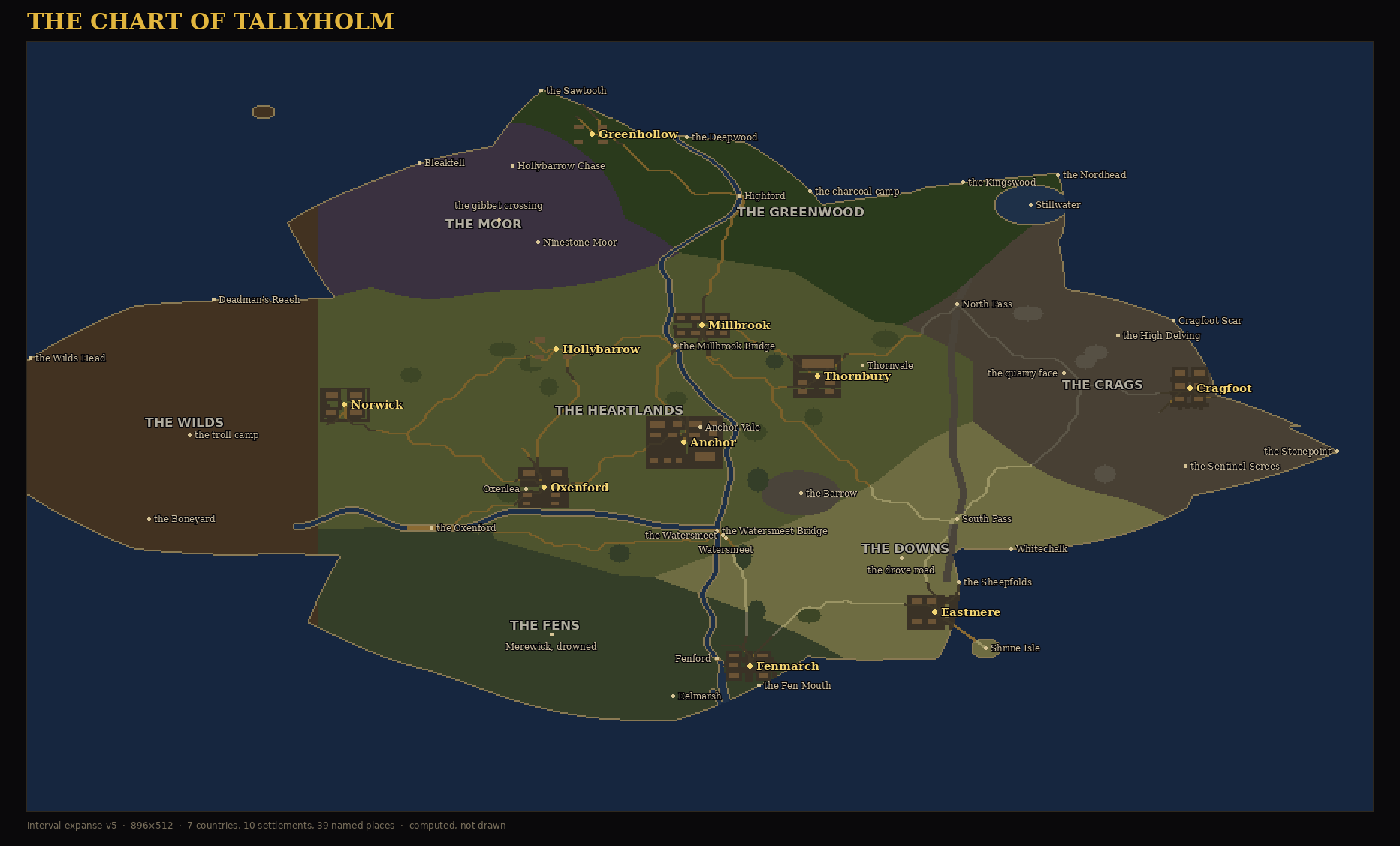 The chart of Tallyholm